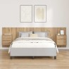Tête de lit avec armoire 3 pcs Chêne artisanal 582428582428