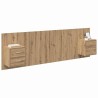 Tête de lit avec armoire 3 pcs Chêne artisanal 582428582428