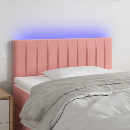 Tête de lit à LED Rose 80x5x78/88 cm Velours 582429582429