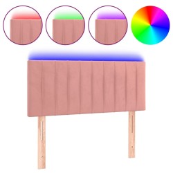 Tête de lit à LED Rose 80x5x78/88 cm Velours 582429582429