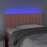 Tête de lit à LED Rose 80x5x78/88 cm Velours 582429582429