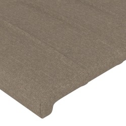 Tête de lit à LED Taupe 144x5x118/128 cm Tissu 582430582430