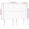 Tête de lit à LED Taupe 147x16x118/128 cm Tissu 582431582431