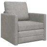 Canapé-Lit Gris clair 74 x 77 x 81 cm Velours 582435582435