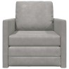 Canapé-Lit Gris clair 74 x 77 x 81 cm Velours 582435582435