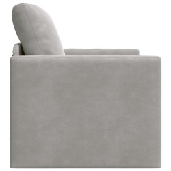 Canapé-Lit Gris clair 74 x 77 x 81 cm Velours 582435582435