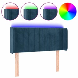 Tête de lit à LED Bleu foncé 93x16x78/88 cm Velours 582436582436