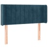Tête de lit à LED Bleu foncé 93x16x78/88 cm Velours 582436582436
