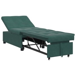 Canapé-Lit Vert foncé 194 x 67 x 82 cm Velours 582440582440