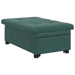 Canapé-Lit Vert foncé 194 x 67 x 82 cm Velours 582440582440
