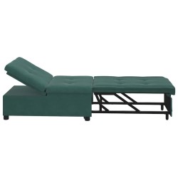 Canapé-Lit Vert foncé 194 x 67 x 82 cm Velours 582440582440