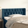 Tête de lit avec oreilles Bleu foncé 103x16x78/88 cm Velours 582442582442