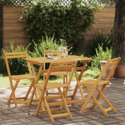 Chaises de jardin pliantes 4 pcs Naturel 40 x 53 x 80 cm 582445582445