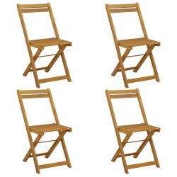 Chaises de jardin pliantes 4 pcs Naturel 40 x 53 x 80 cm 582445582445