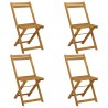 Chaises de jardin pliantes 4 pcs Naturel 40 x 53 x 80 cm 582445582445