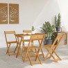 Chaises de jardin pliantes 4 pcs Naturel 40 x 53 x 80 cm 582445582445
