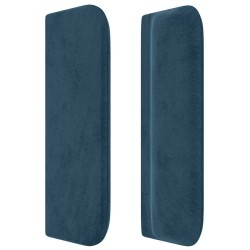 Tête de lit avec oreilles Bleu foncé 103x16x78/88 cm Velours 582446582446