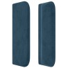 Tête de lit avec oreilles Bleu foncé 103x16x78/88 cm Velours 582446582446