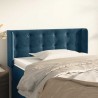 Tête de lit avec oreilles Bleu foncé 103x16x78/88 cm Velours 582447582447