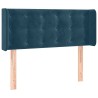 Tête de lit avec oreilles Bleu foncé 103x16x78/88 cm Velours 582447582447
