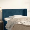 Tête de lit avec oreilles Bleu foncé 103x16x78/88 cm Velours 582448582448