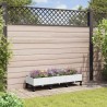 Jardinière avec Roues Blanc 120 x 40 x 33 cm PP 582458582458
