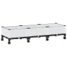 Jardinière avec Roues Blanc 120 x 40 x 33 cm PP 582458582458