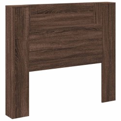 Tête de lit de rangement avec LED Chêne brun Bois d'ingénierie 582461582461