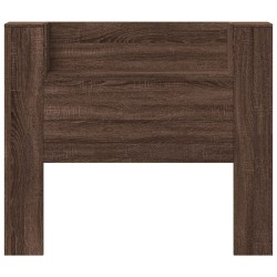 Tête de lit de rangement avec LED Chêne brun Bois d'ingénierie 582461582461