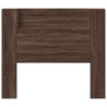 Tête de lit de rangement avec LED Chêne brun Bois d'ingénierie 582461582461
