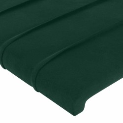 Tête de lit à LED Vert foncé 147x16x118/128 cm Velours 582468582468