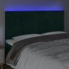 Tête de lit à LED Vert foncé 180x5x118/128 cm Velours 582469582469