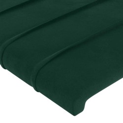 Tête de lit à LED Vert foncé 180x5x118/128 cm Velours 582469582469