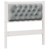 Tête de lit Autre Blanc et gris clair 75 cm Bois massif en pin 582470582470