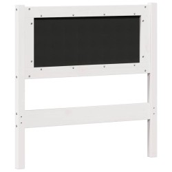 Tête de lit Autre Blanc et gris clair 75 cm Bois massif en pin 582470582470