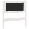 Tête de lit Autre Blanc et gris clair 75 cm Bois massif en pin 582470582470