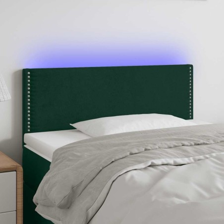 Tête de lit à LED Vert foncé 80x5x78/88 cm Velours 582472582472