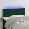 Tête de lit à LED Vert foncé 80x5x78/88 cm Velours 582472582472