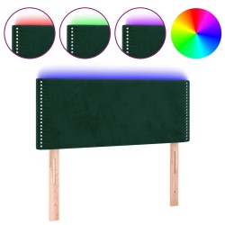 Tête de lit à LED Vert foncé 80x5x78/88 cm Velours 582472582472