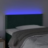 Tête de lit à LED Vert foncé 80x5x78/88 cm Velours 582472582472