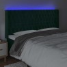Tête de lit à LED Vert foncé 183x16x118/128 cm Velours  582473582473