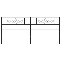 Tête de lit de remplacement métal noir 193 cm 582479582479
