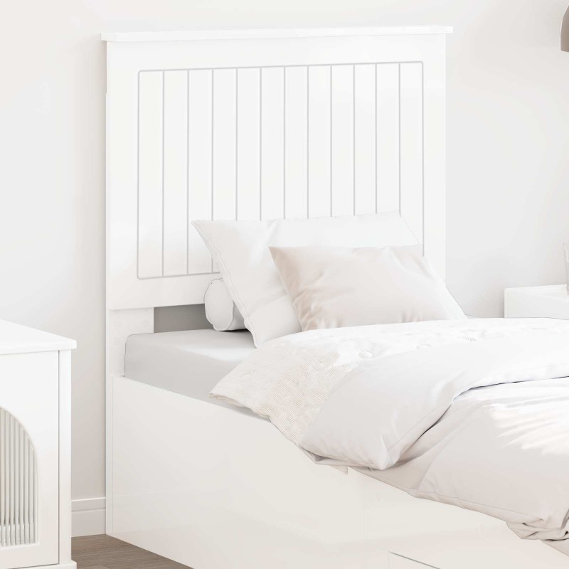 Tête de lit Blanc Brillant 75 cm Bois d'ingénierie 582480582480
