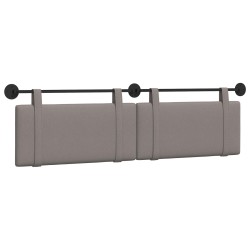 Tête de lit suspendue Taupe Tissu 582482582482