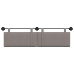 Tête de lit suspendue Taupe Tissu 582482582482