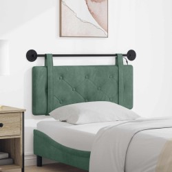 Tête de lit suspendue Avec lumière LED Vert Mer Velours 582485582485