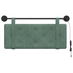 Tête de lit suspendue Avec lumière LED Vert Mer Velours 582485582485
