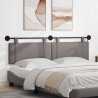 Tête de lit suspendue Avec lumière LED Taupe Tissu 582486582486