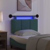 Tête de lit suspendue Avec lumière LED Vert foncé Tissu 582487582487