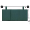 Tête de lit suspendue Avec lumière LED Vert foncé Tissu 582487582487
